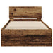Cadru de pat cu headboard Lemn vechi 90 x 190 cm Lemn compozit - WALTI WALTI
