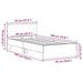 Cadru de pat cu headboard Lemn vechi 90 x 190 cm Lemn compozit - WALTI WALTI