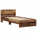 Cadru de pat cu headboard Lemn vechi 75 x 190 cm Lemn compozit - WALTI WALTI