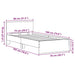 Cadru de pat cu headboard Lemn vechi 75 x 190 cm Lemn compozit - WALTI WALTI