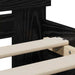 Cadru de pat Stejar negru 75 x 190 cm Lemn compozit - WALTI WALTI