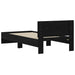 Cadru de pat Stejar negru 75 x 190 cm Lemn compozit - WALTI WALTI