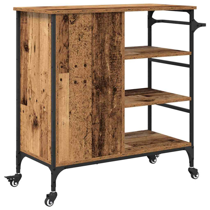 Troler de Bucătărie Lemn vechi 87.5 x 38.5 x 84.5 cm - WALTI WALTI