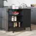 Troler de Bucătărie Stejar negru 87.5 x 38.5 x 84.5 cm - WALTI WALTI