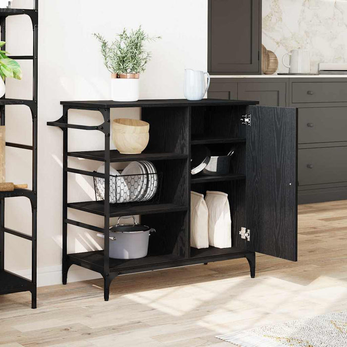 Troler de Bucătărie Stejar negru 87.5 x 38.5 x 84.5 cm - WALTI WALTI