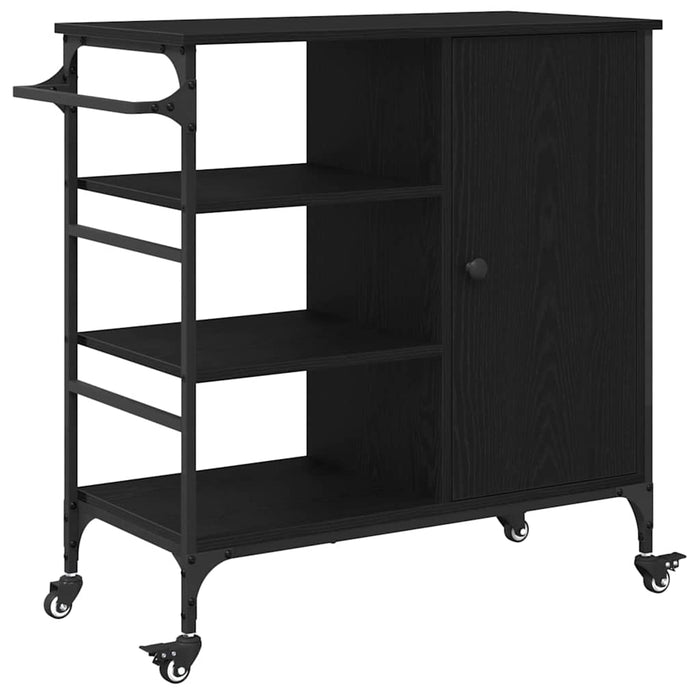 Troler de Bucătărie Stejar negru 87.5 x 38.5 x 84.5 cm - WALTI WALTI