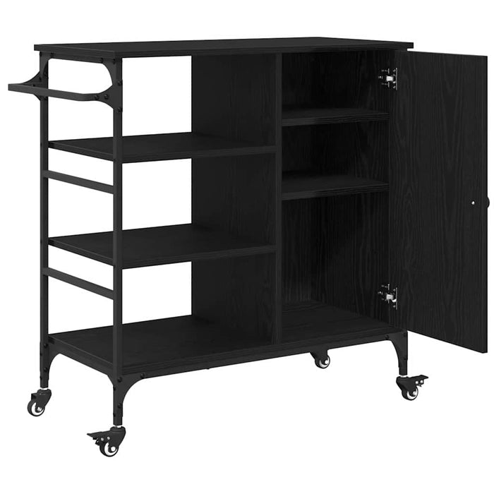 Troler de Bucătărie Stejar negru 87.5 x 38.5 x 84.5 cm - WALTI WALTI