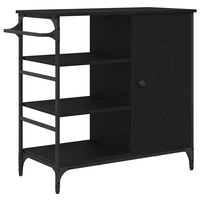 Troler de Bucătărie Stejar negru 87.5 x 38.5 x 84.5 cm - WALTI WALTI