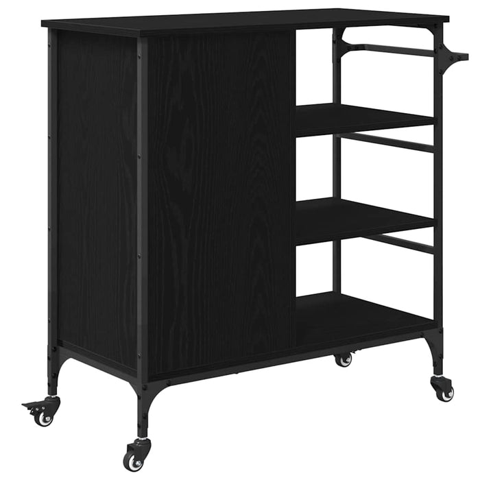 Troler de Bucătărie Stejar negru 87.5 x 38.5 x 84.5 cm - WALTI WALTI