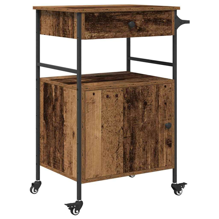 Troler de Bucătărie Lemn vechi 56 x 43 x 89.5 cm Lemn compozit - WALTI WALTI