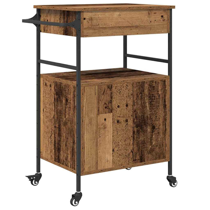 Troler de Bucătărie Lemn vechi 56 x 43 x 89.5 cm Lemn compozit - WALTI WALTI