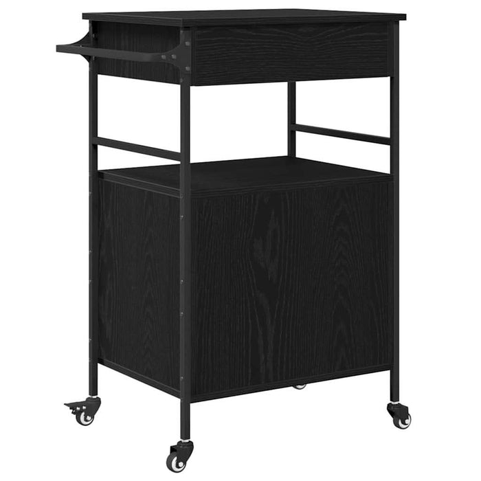Troler de Bucătărie Stejar Negru 56 x 43 x 89.5 cm - WALTI WALTI