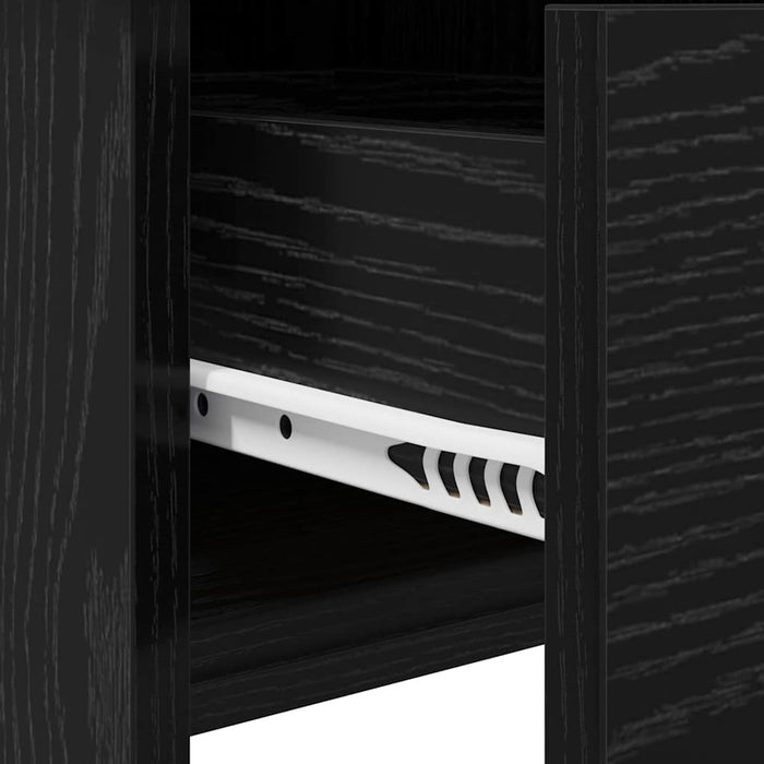 Masă de Machiaj Stejar negru 100 x 45 x 76 cm Lemn compozit - WALTI WALTI