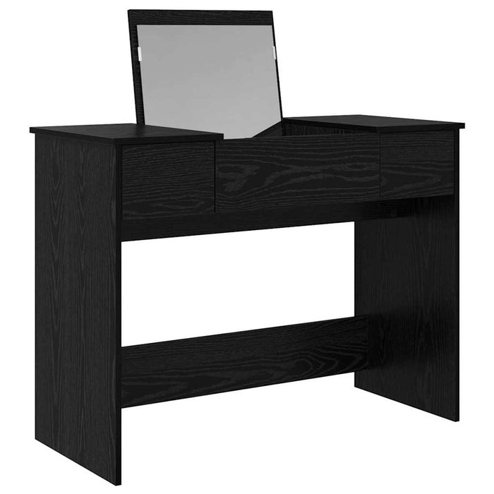 Masă de Machiaj Stejar negru 100 x 45 x 76 cm Lemn compozit - WALTI WALTI