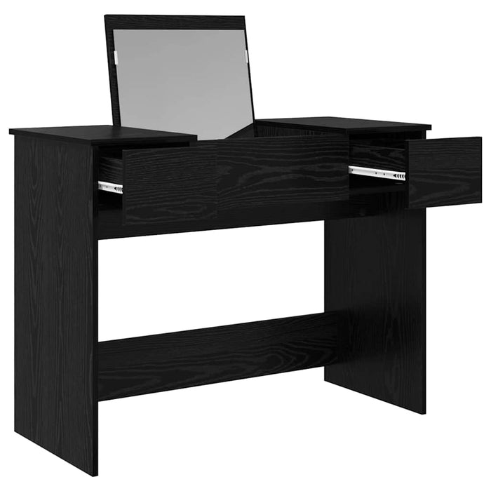 Masă de Machiaj Stejar negru 100 x 45 x 76 cm Lemn compozit - WALTI WALTI