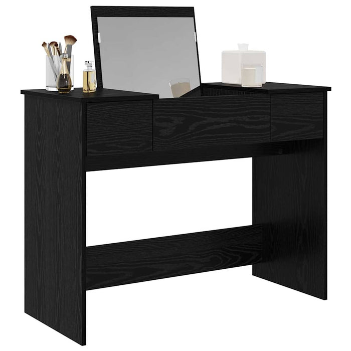 Masă de Machiaj Stejar negru 100 x 45 x 76 cm Lemn compozit - WALTI WALTI