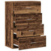 Bufet cu sertar Lemn vechi 60 x 31 x 84 cm Lemn compozit - WALTI WALTI