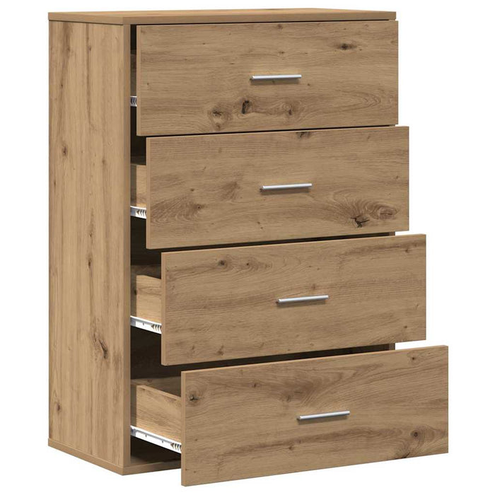 Bufet cu sertar Stejar Artizanal 60 x 31 x 84 cm Lemn compozit - WALTI WALTI