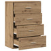 Bufet cu sertar Stejar Artizanal 60 x 31 x 84 cm Lemn compozit - WALTI WALTI