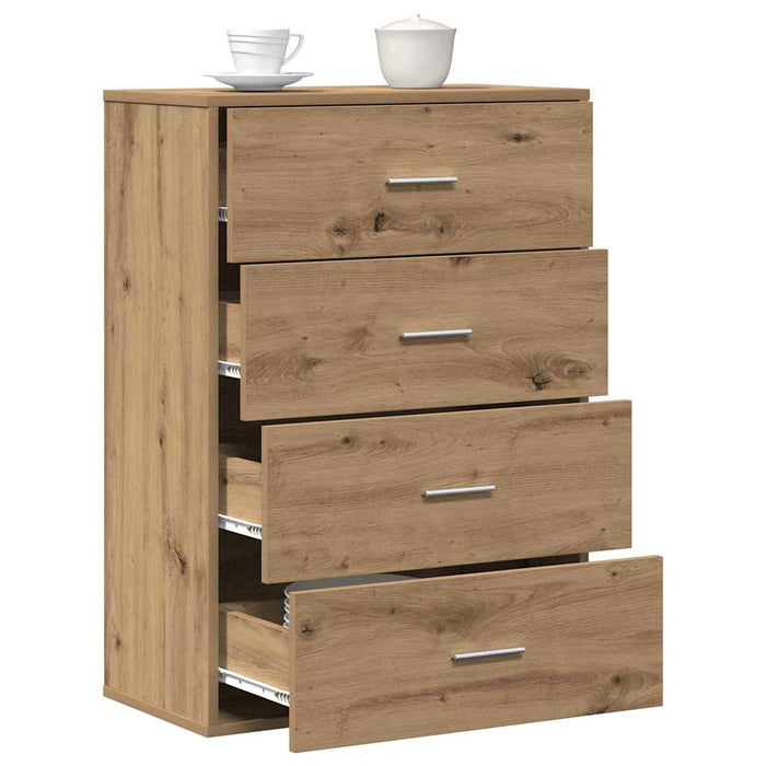 Bufet cu sertar Stejar Artizanal 60 x 31 x 84 cm Lemn compozit - WALTI WALTI