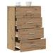 Bufet cu sertar Stejar Artizanal 60 x 31 x 84 cm Lemn compozit - WALTI WALTI