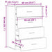 Bufet cu sertar Stejar Artizanal 60 x 31 x 84 cm Lemn compozit - WALTI WALTI