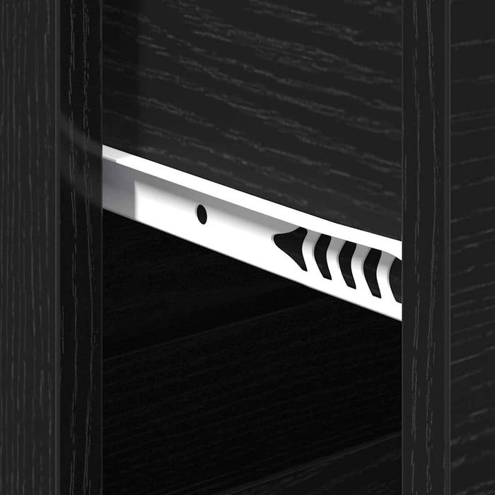 Bufet cu sertar Stejar Negru 60 x 31 x 84 cm Lemn compozit - WALTI WALTI