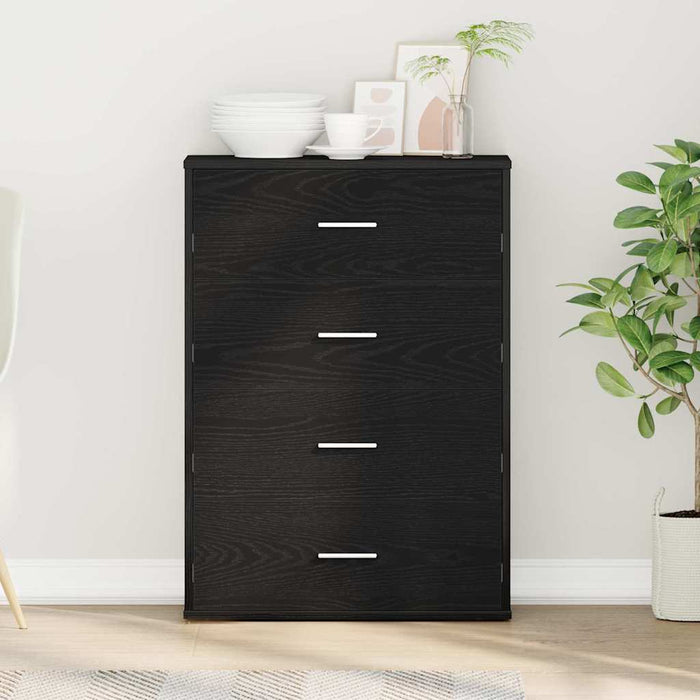 Bufet cu sertar Stejar Negru 60 x 31 x 84 cm Lemn compozit - WALTI WALTI