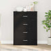 Bufet cu sertar Stejar Negru 60 x 31 x 84 cm Lemn compozit - WALTI WALTI