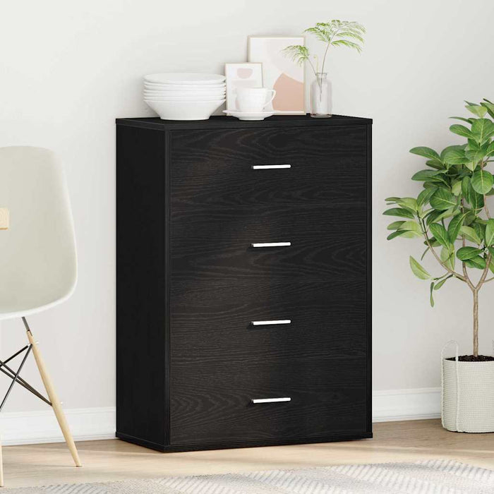 Bufet cu sertar Stejar Negru 60 x 31 x 84 cm Lemn compozit - WALTI WALTI