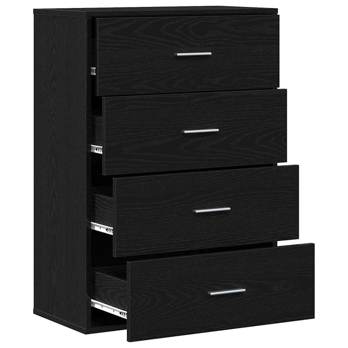 Bufet cu sertar Stejar Negru 60 x 31 x 84 cm Lemn compozit - WALTI WALTI