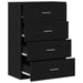 Bufet cu sertar Stejar Negru 60 x 31 x 84 cm Lemn compozit - WALTI WALTI