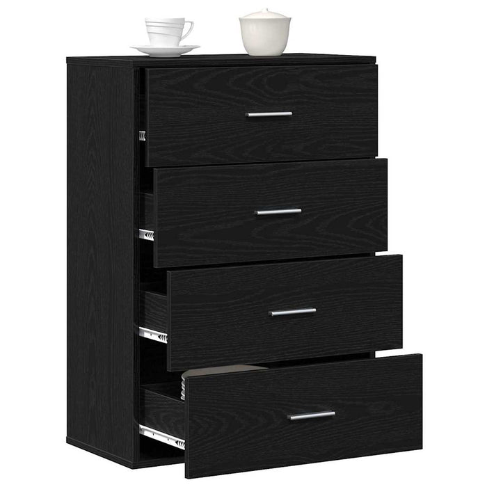 Bufet cu sertar Stejar Negru 60 x 31 x 84 cm Lemn compozit - WALTI WALTI