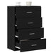 Bufet cu sertar Stejar Negru 60 x 31 x 84 cm Lemn compozit - WALTI WALTI