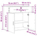 Bufet cu sertar Lemn vechi 78 x 38 x 80 cm Lemn compozit - WALTI WALTI