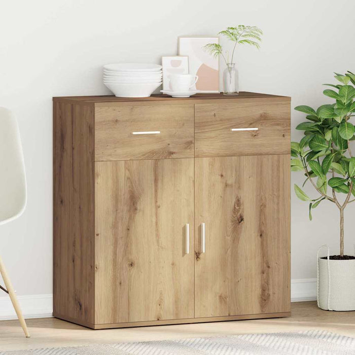 Bufet cu sertar Stejar Artizanal 78 x 38 x 80 cm Lemn compozit - WALTI WALTI