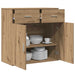 Bufet cu sertar Stejar Artizanal 78 x 38 x 80 cm Lemn compozit - WALTI WALTI