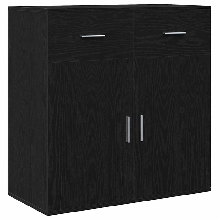 Bufet cu sertar Stejar Negru 78 x 38 x 80 cm Lemn compozit - WALTI WALTI