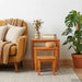 Mese de birou nesting 3 pcs natural Lemn masiv de mahon - WALTI WALTI