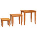 Mese de birou nesting 3 pcs natural Lemn masiv de mahon - WALTI WALTI