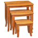 Mese de birou nesting 3 pcs natural Lemn masiv de mahon - WALTI WALTI