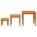 Mese de birou nesting 3 pcs natural Lemn masiv de mahon - WALTI WALTI