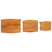 Mese de birou nesting 3 pcs natural Lemn masiv de mahon - WALTI WALTI