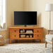 Cabinet TV natural 100 x 40,5 x 46 cm Lemn masiv de mahon - WALTI WALTI