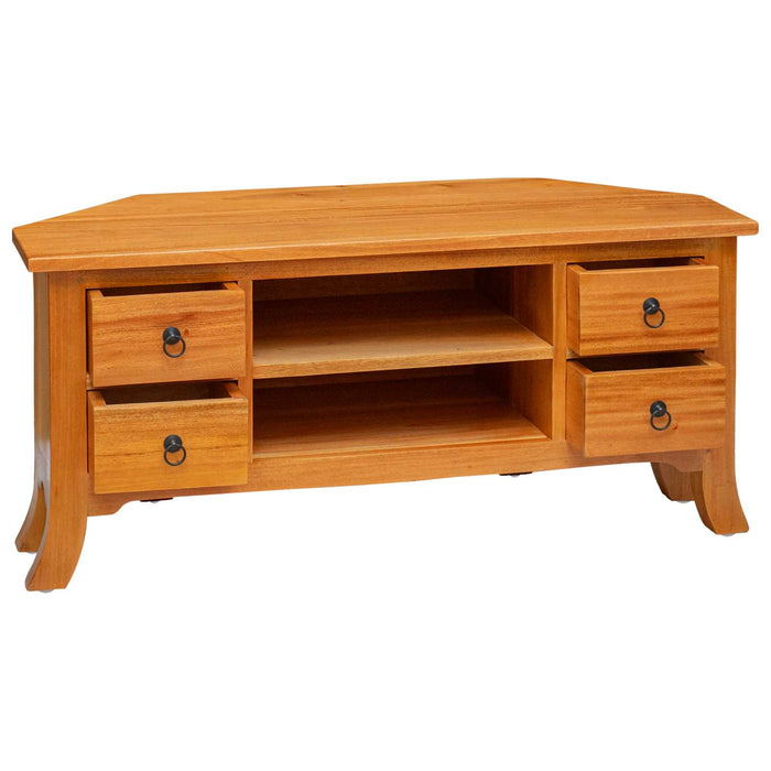 Cabinet TV natural 100 x 40,5 x 46 cm Lemn masiv de mahon - WALTI WALTI