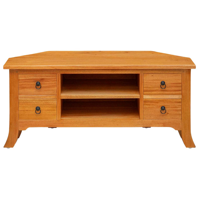 Cabinet TV natural 100 x 40,5 x 46 cm Lemn masiv de mahon - WALTI WALTI