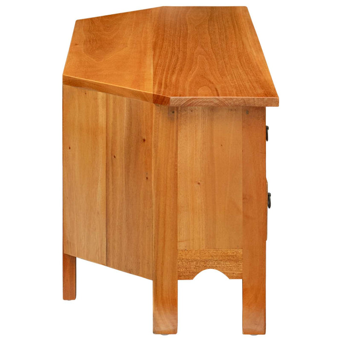 Cabinet TV natural 100 x 40,5 x 46 cm Lemn masiv de mahon - WALTI WALTI