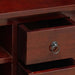 Cabinet TV cu raft Maro 100 x 40,5 x 46 cm Lemn masiv de mahon - WALTI WALTI