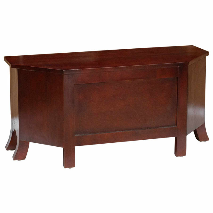 Cabinet TV cu raft Maro 100 x 40,5 x 46 cm Lemn masiv de mahon - WALTI WALTI
