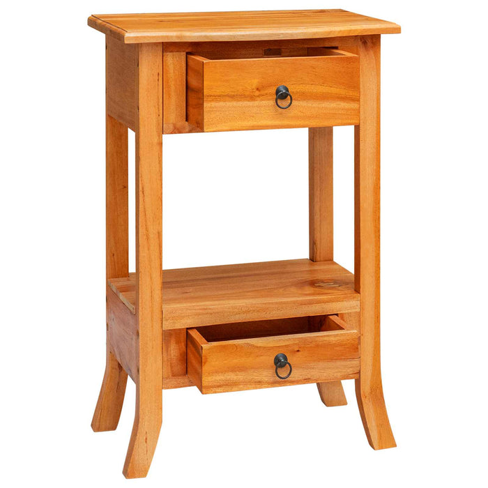 Masă de consolă natural 50,5 x 30 x 75,5 cm Lemn masiv de mahon - WALTI WALTI